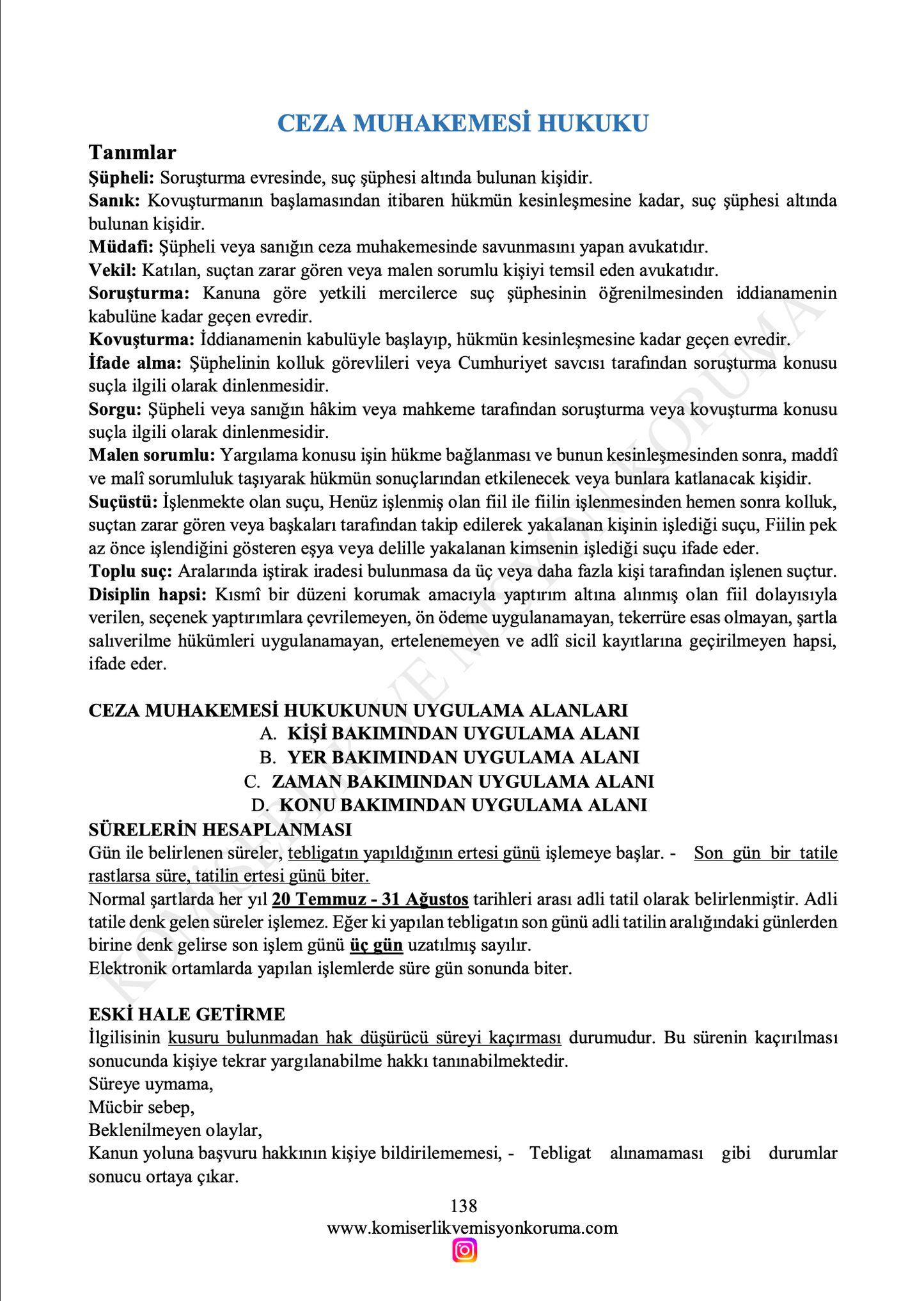 2026 | Hukuk Ders Notları (6 Dersin Notu)