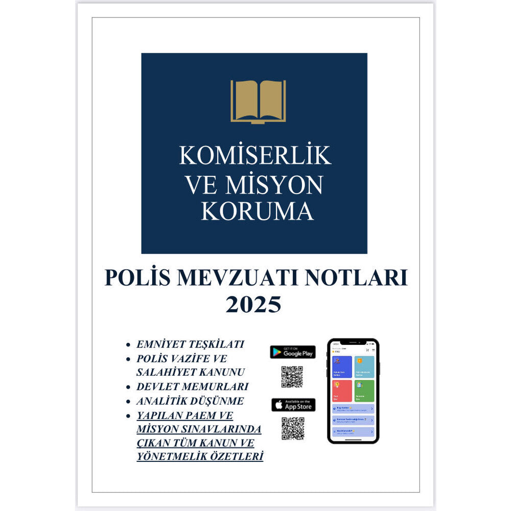 2025 | PAEM Polis Mevzuatı Notları (31 Kanun ve Yönetmelik Özeti)