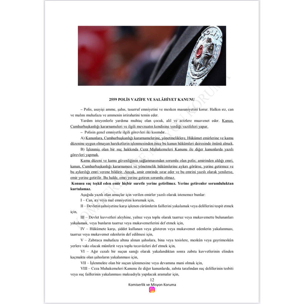 2025 | PAEM Polis Mevzuatı Notları (31 Kanun ve Yönetmelik Özeti)
