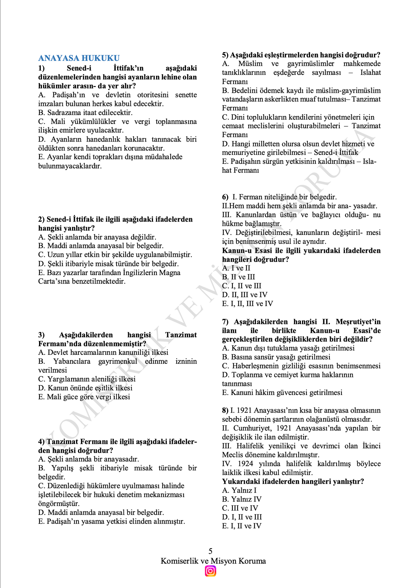 2026 | Paem ve Misyon Koruma Tüm Dersler Soru Kitabı