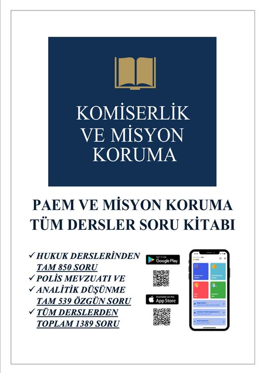 2026 | Paem ve Misyon Koruma Tüm Dersler Soru Kitabı