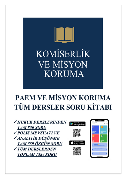 2026 | Tüm Dersler ve Sorular 3’lü Set PAEM ve Misyon Koruma + Mobil Uygulama Hediyeli