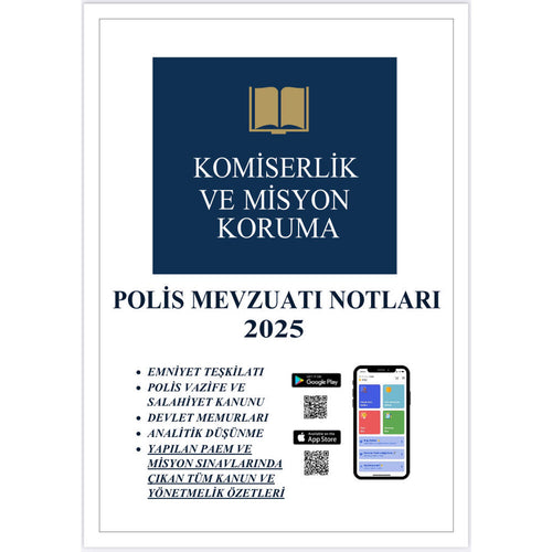2025 | PAEM Polis Mevzuatı Notları (31 Kanun ve Yönetmelik Özeti)