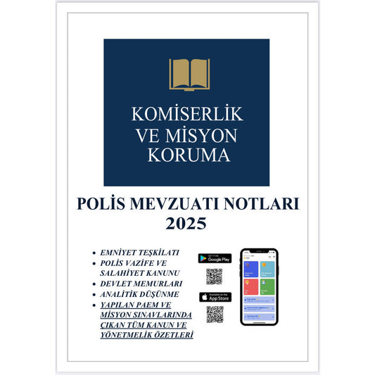 2025 | PAEM Polis Mevzuatı Notları (31 Kanun ve Yönetmelik Özeti)