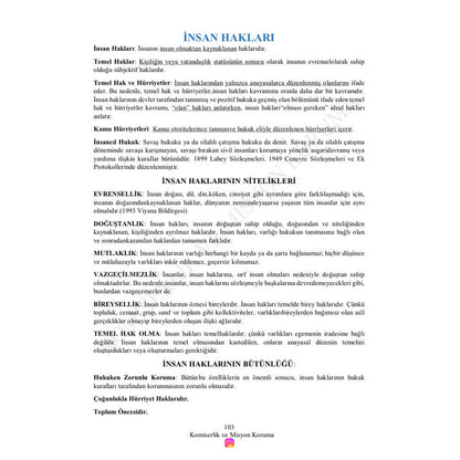 2025 | PAEM Hukuk Ders Notları (6 Dersin Notu)