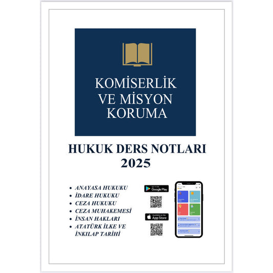 2025 | PAEM Hukuk Ders Notları (6 Dersin Notu)