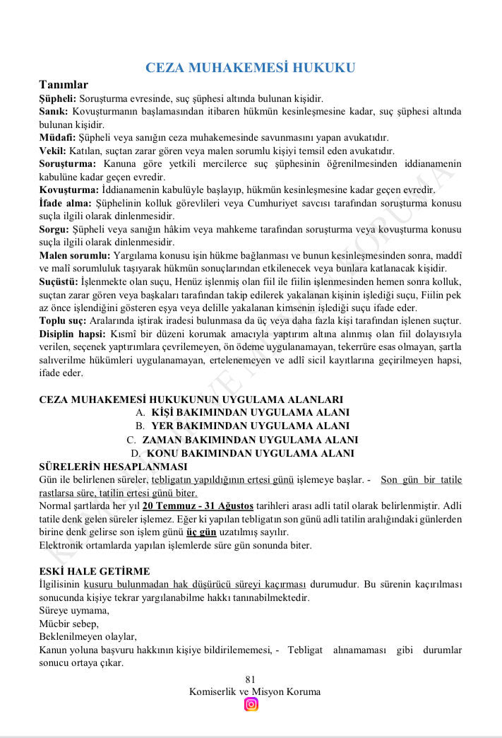 2025 | PAEM Hukuk Ders Notları (6 Dersin Notu)