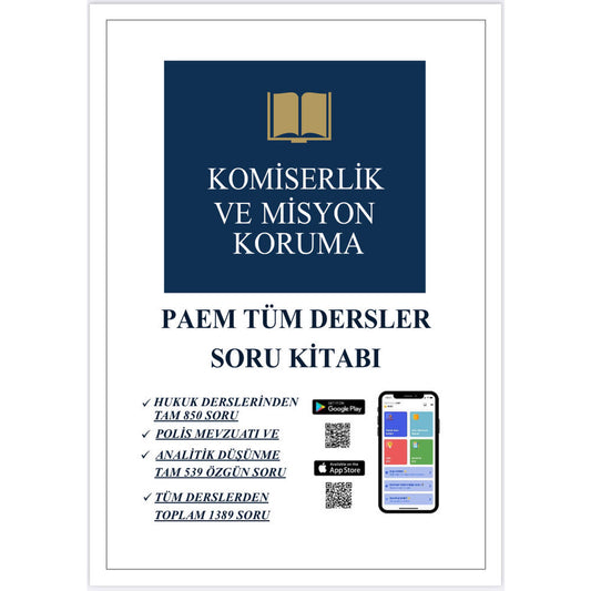 2025 | Paem Tüm Dersler Soru Kitabı
